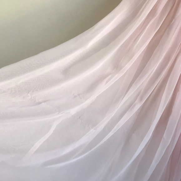 Vintage Victorias Secret Gown Pink Sheer Satin Womens Small Set 2 Pc Set - Picture 12 of 12